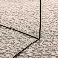 Tapis ZIZUR crème 120x120 cm aspect de jute intérieur extérieur