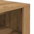 Banc à chaussures chêne artisanal 100x35x45cm bois d'ingénierie