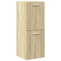 Ensemble de meubles de salle de bain 4 pcs chêne sonoma