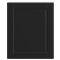 Armoire murale de cuisine Porto noir bois d'ingénierie