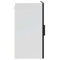 Armoire murale de cuisine Porto noir bois d'ingénierie