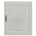 Armoire murale de cuisine Porto gris béton bois d'ingénierie