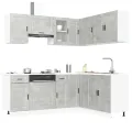 Ensemble d'armoires de cuisine 11 pcs Porto bois d'ingénierie