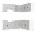 Ensemble d'armoires de cuisine 11 pcs Porto bois d'ingénierie