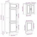 Ensemble d'armoires de cuisine 8 pcs Kalmar bois d'ingénierie
