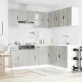 Ensemble d'armoires de cuisine 11 pcs Porto bois d'ingénierie