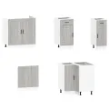 Ensemble d'armoires de cuisine 11 pcs Porto bois d'ingénierie