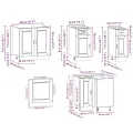 Ensemble d'armoires de cuisine 11 pcs Porto bois d'ingénierie