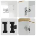 Ensemble d'armoires de cuisine 4 pcs Kalmar bois d'ingénierie