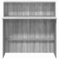 Bureau de réception sonoma gris 100x50x103,5 cm bois ingénierie