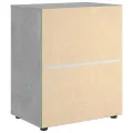 Buffet VISNES gris béton 60x40x73 cm bois d'ingénierie