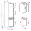 Ensemble d'armoires de cuisine 8 pcs Kalmar bois d'ingénierie