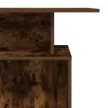 Bureau de réception chêne fumé 100x40x104 cm bois d'ingénierie