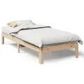 Cadre de lit sans matelas 80x200 cm bois massif de pin