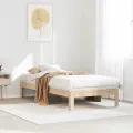 Cadre de lit sans matelas 80x200 cm bois massif de pin