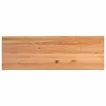 Table à manger marron clair bois de chêne massif rectangulaire