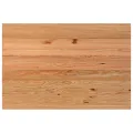 Table à manger marron clair bois de chêne massif rectangulaire