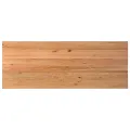 Table à manger marron clair bois de chêne massif rectangulaire