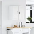Armoire murale de cuisine Lucca blanc bois d'ingénierie