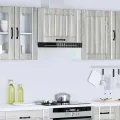 Armoire murale de cuisine Lucca sonoma gris bois ingénierie