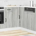 Armoire d'angle de cuisine Lucca sonoma gris bois d'ingénierie