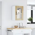 Armoire murale de cuisine et porte en verre Lucca chêne sonoma