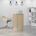 Bureau réception chêne sonoma 55x50x103,5 cm bois d'ingénierie