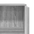 Bureau de réception sonoma gris 55x50x103,5 cm bois ingénierie