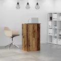 Bureau de réception vieux bois 55x50x103,5 cm bois d'ingénierie