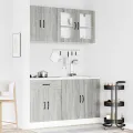 Ensemble d'armoires de cuisine 4 pcs Kalmar bois d'ingénierie