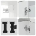 Ensemble d'armoires de cuisine 4 pcs Kalmar bois d'ingénierie