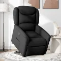 Fauteuil inclinable noir tissu