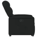 Fauteuil inclinable noir tissu