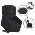 Fauteuil inclinable noir tissu
