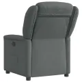 Fauteuil inclinable électrique Gris foncé Tissu