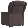 Fauteuil inclinable électrique marron foncé tissu