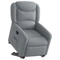 Fauteuil inclinable Gris clair Tissu