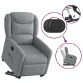 Fauteuil inclinable Gris clair Tissu