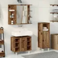 Ensemble de meubles salle de bain 3 pcs bois d'ingénierie