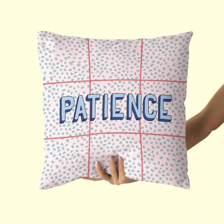 Cushion cover HappyFriday Aware Patience Multicolour 50 x 50 cm 2 Piec