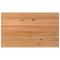 Table à manger marron clair bois de chêne massif rectangulaire