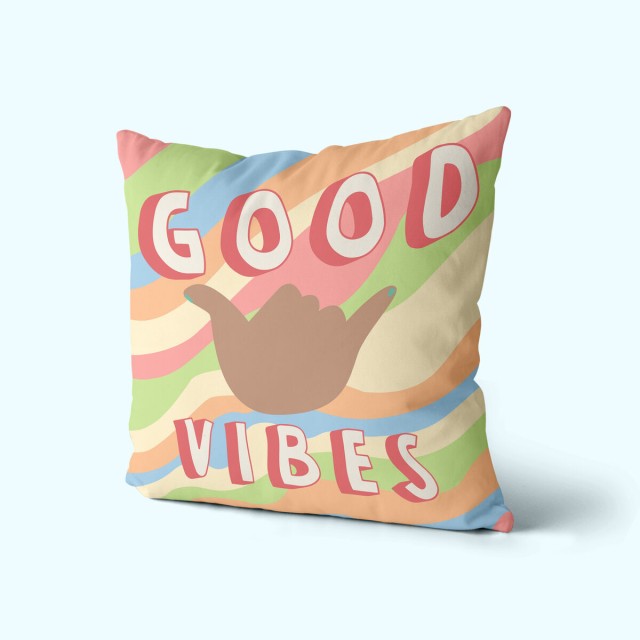 Kussenhoes HappyFriday Aware Good vibes Multicolour 50 x 50 cm 2 Onder