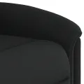 Fauteuil de massage inclinable électrique Noir Tissu