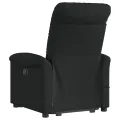 Fauteuil inclinable de massage électrique Noir Tissu