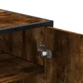 Meuble à chaussures chêne fumé bois d'ingénierie et métal