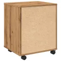 Armoire roulante chêne artisanal 45x38x54 cm bois d'ingénierie