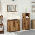 Ensemble de meubles salle de bain 3 pcs bois d'ingénierie