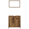 Ensemble de meubles salle de bain 3 pcs bois d'ingénierie