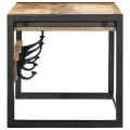Porte-manteau 80x35x35 cm bois de manguier massif brut