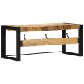 Porte-manteau 80x35x35 cm bois de manguier massif brut